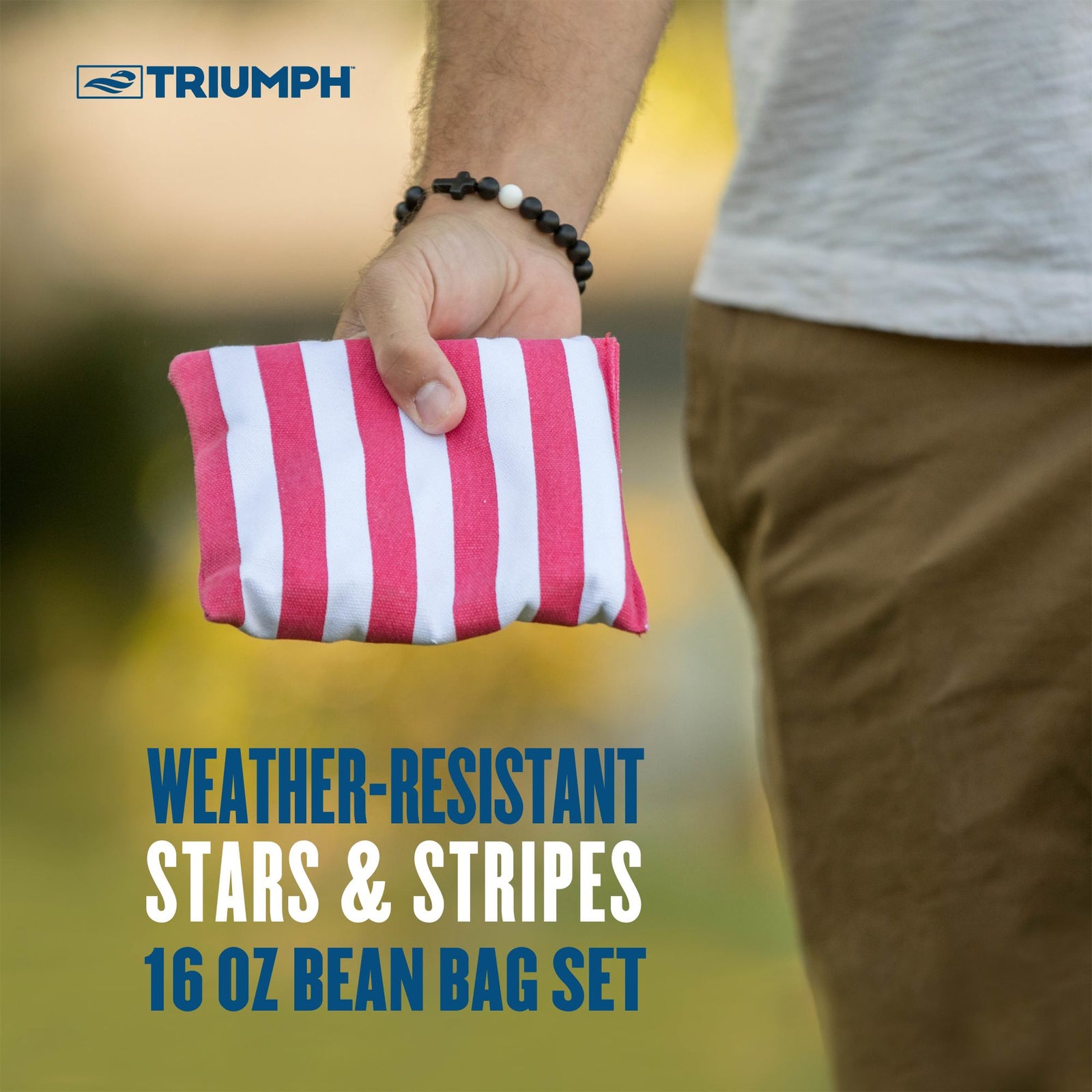 thumbnail image 2 of Patriotic Stars & Stripes Cornhole Bags – 8-Pack, Regulation Size! 2 of 4