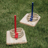 Wood Quoit Target Outdoor Lawn Game Set