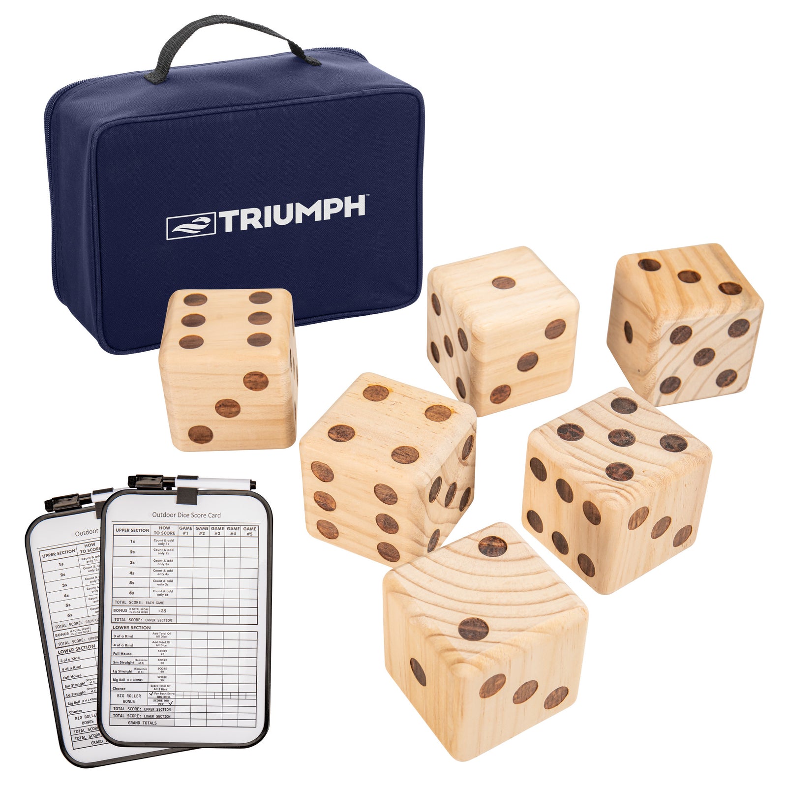 Giant Wooden Lawn Dice | Triumph | Escalade Sports