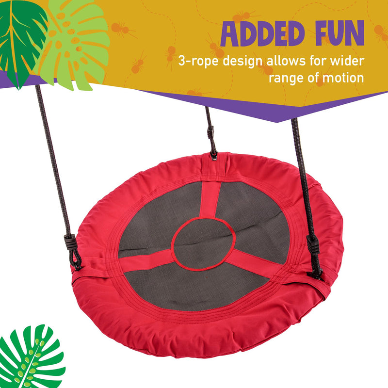 3 rope round swing circle seat for playsets 