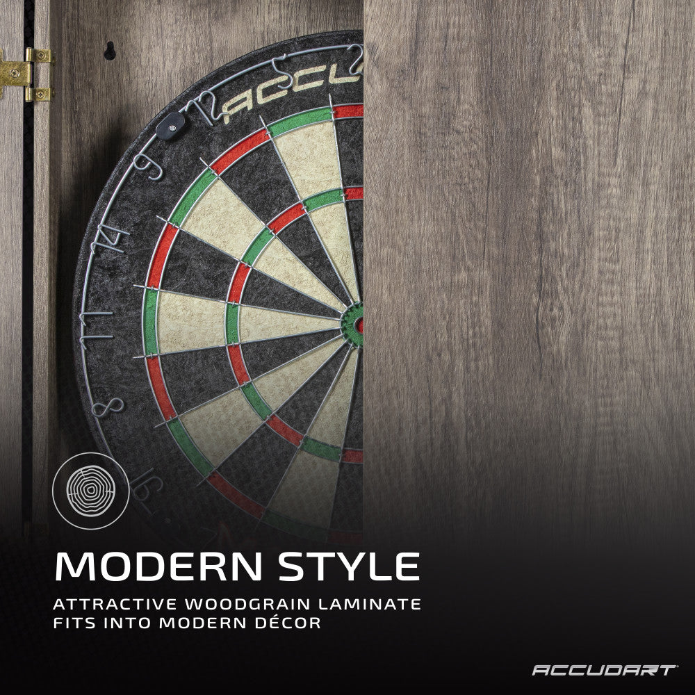 TENNIEX Wall-Mounted Wooden Bristle Dartboard And
