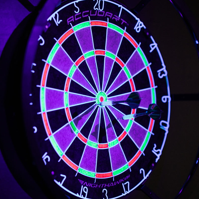 Accudart Nighthawk 2 in 1 LED/Blacklight Bristle Dartboard Surround Set_7