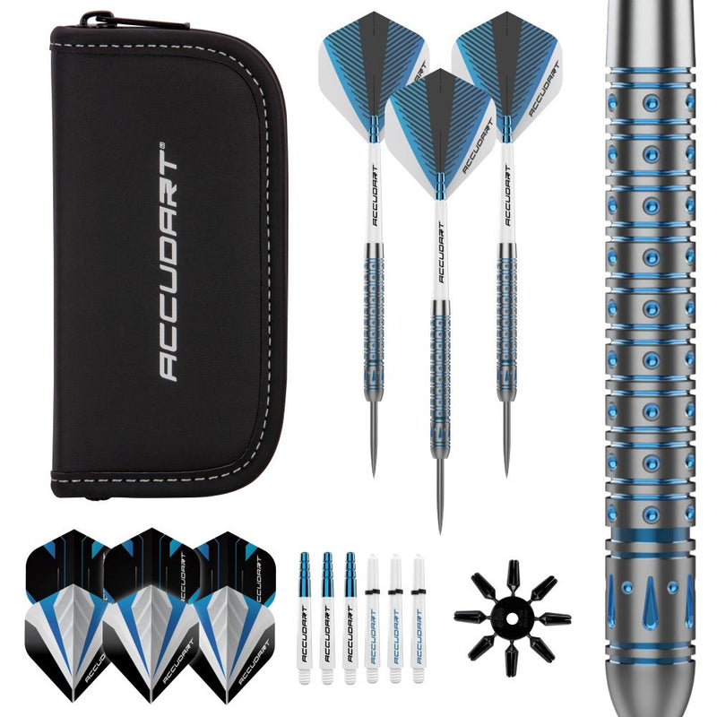 ADKX Steel Tip Darts 12 Pack Set With Sharpener & Gift Box - Professional Dart Set For All Skill Levels