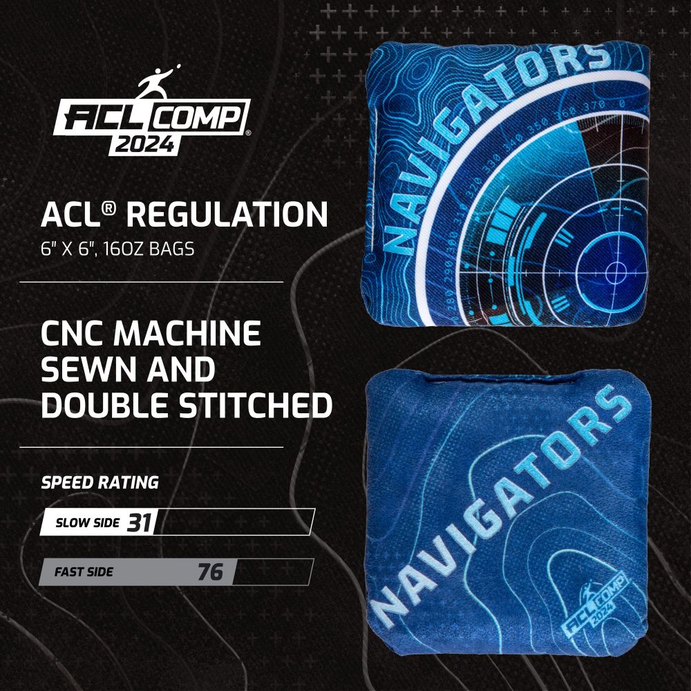 COMP Blue Navigator Cornhole Bags | American Cornhole League