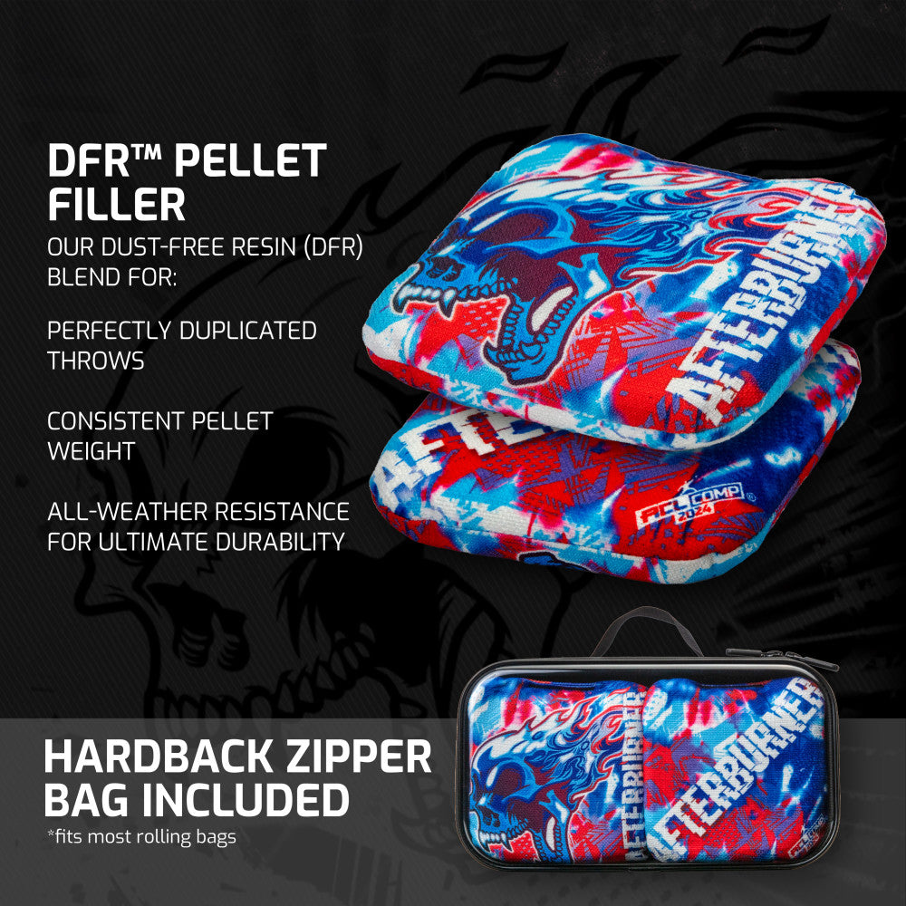 Afterburner - Sacs à cornhole ACL COMP - American Cornhole League - 1 x 4 sacs de cornhole (bleu Afterburner - Sacs à cornhole ACL COMP - American Cornhole League - 1 x 4 sacs de cornhole (bleu