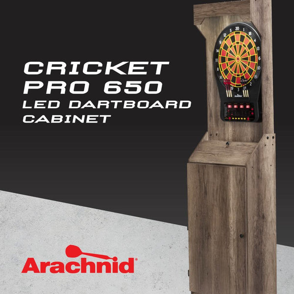 Arachnid LED Light Up Arcade Stand Up Rustic Cabinet with Cricket Pro 650_2