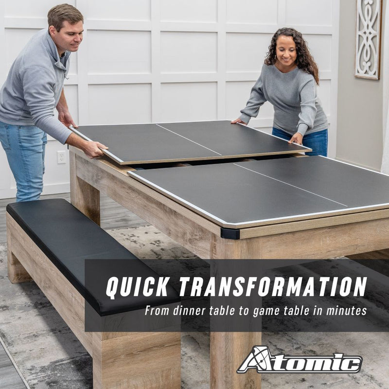 Atomic Northport 3-In-1 Dining, Air Hockey, and Table Tennis