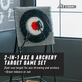 2-In-1 Axe & Archery Game Set
