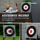 2-In-1 Axe & Archery Game Set