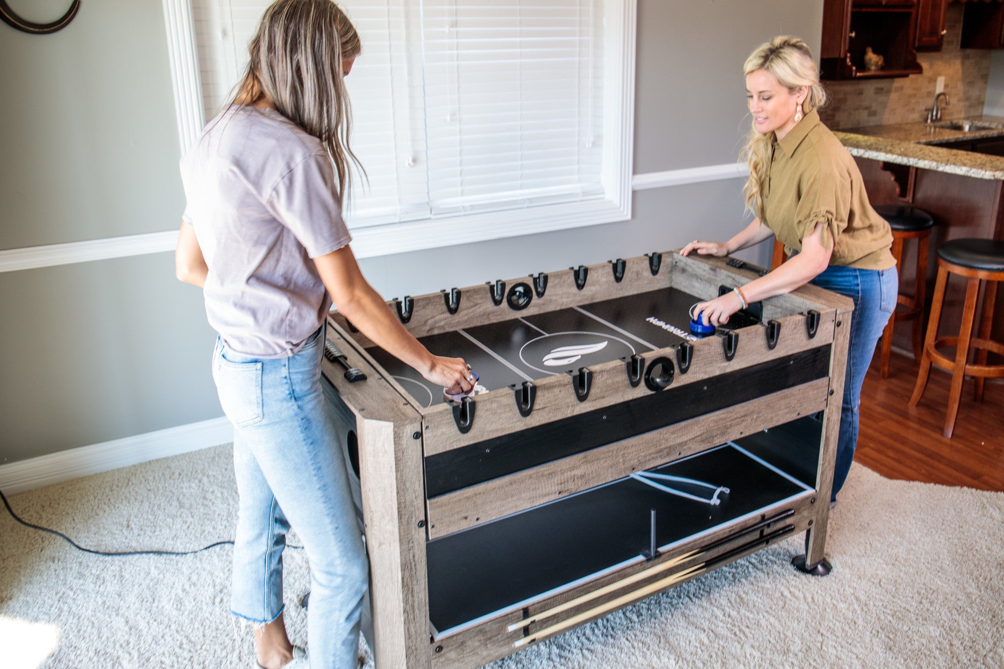 56” 4-in-1 Swivel Multi-Game Table | Escalade Sports