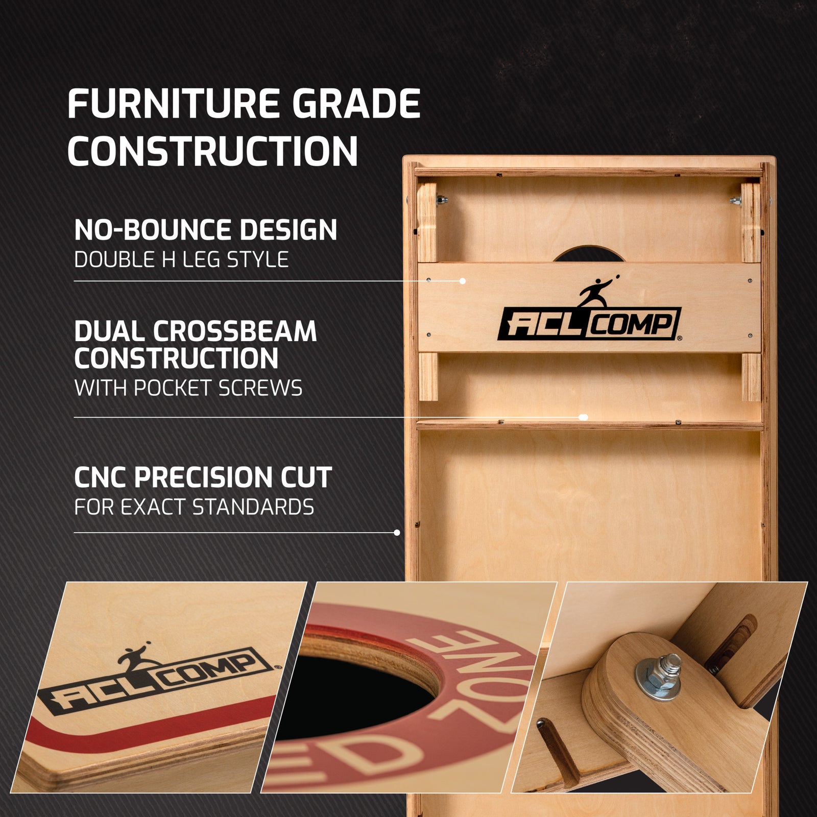 ACL® COMP 2x4 Cornhole Board | Escalade Sports