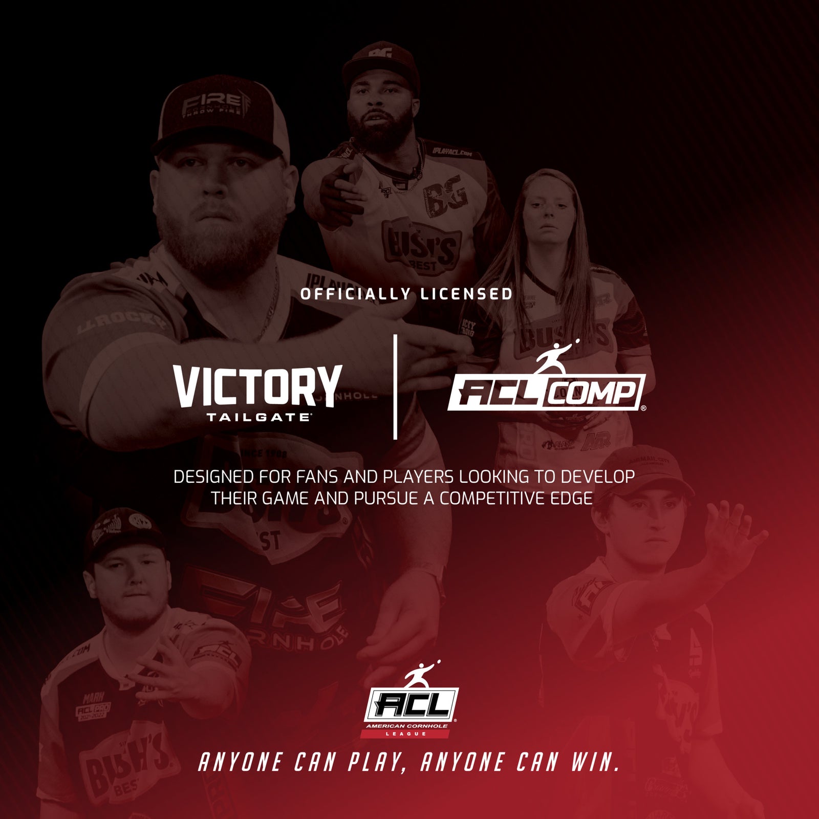 ACL® COMP Red Hornet Cornhole Bags | Escalade Sports