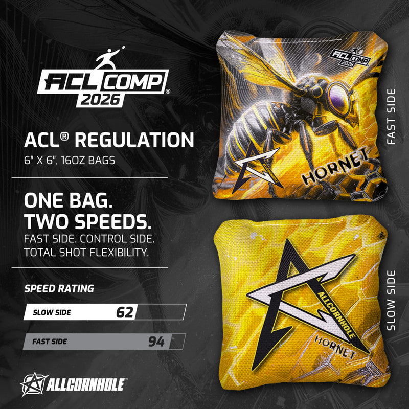 COMP Purple Hornet Cornhole Bags | American Cornhole League
