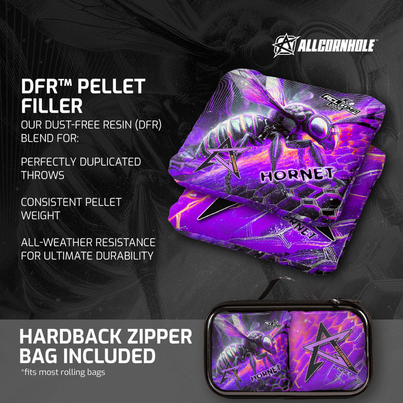 COMP Purple Hornet Cornhole Bags | American Cornhole League