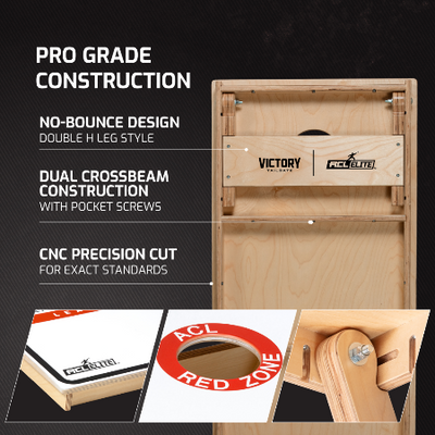 ACL® ELITE 2x4 White Cornhole Board | Escalade Sports
