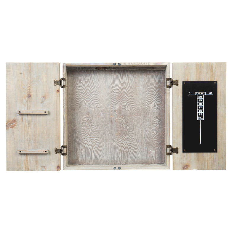 American Legend Barnwood Dartboard Cabinet