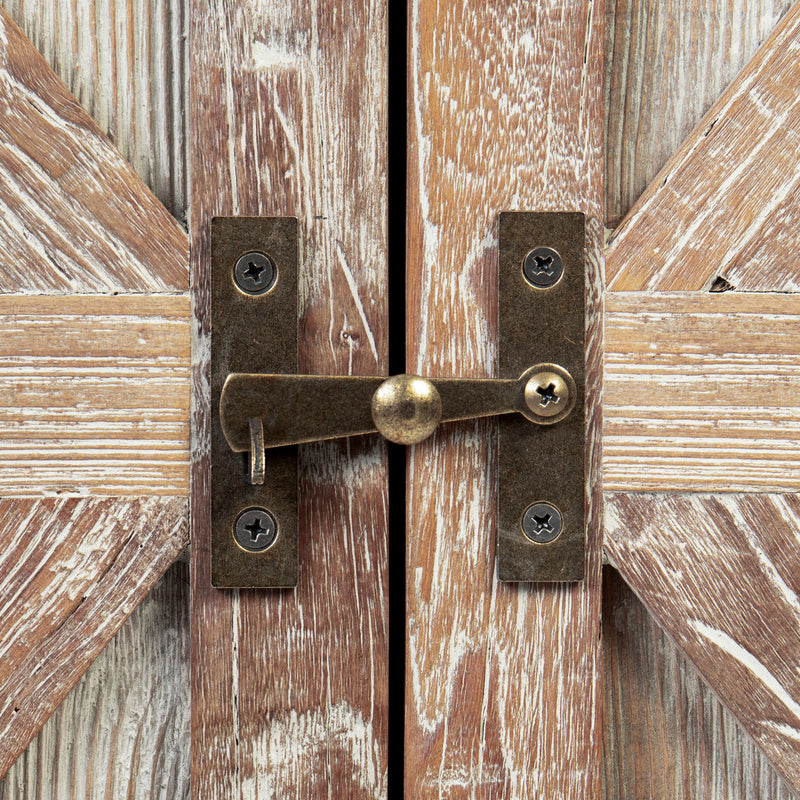 American Legend Barnwood Dartboard Cabinet