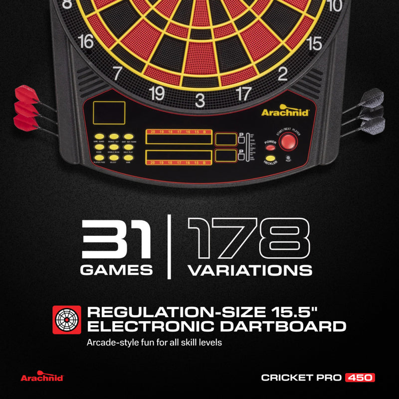 Arachnid Cricket Pro 450 Electronic Dartboard