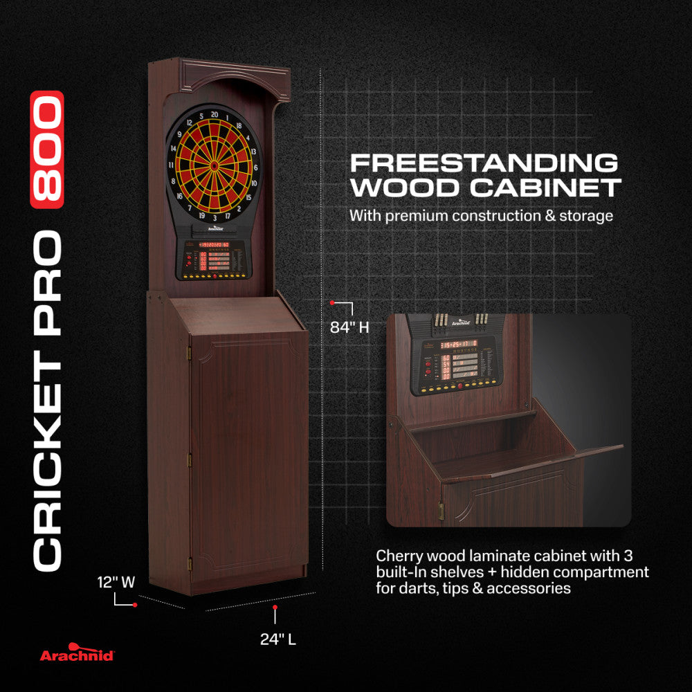 Cricket Pro 800 Standing Electronic Dartboard | Escalade Sports
