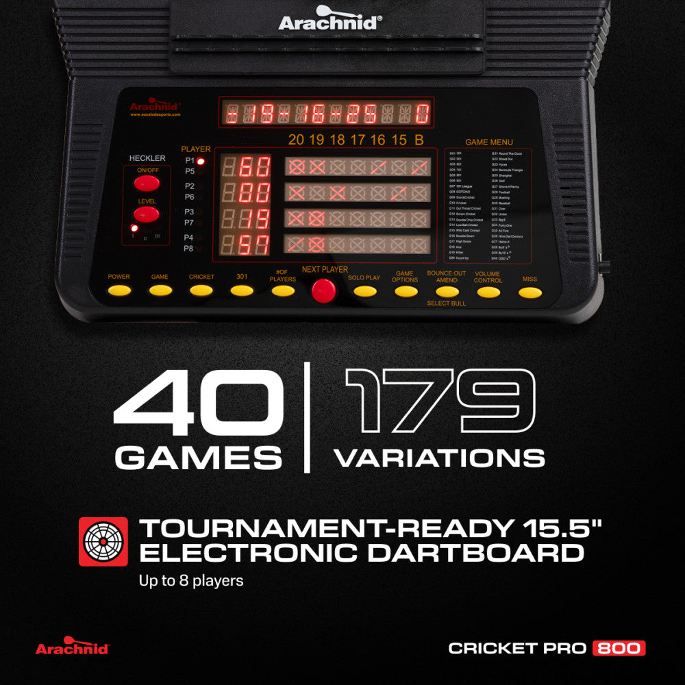 Cricket Pro 800 電子ダーツボード Cricket Pro 800 Electronic Dartboard | Escalade Sports