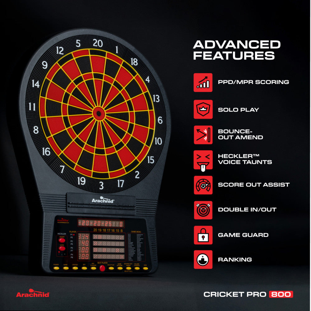 Cricket Pro 800 電子ダーツボード Cricket Pro 800 Electronic Dartboard | Escalade Sports