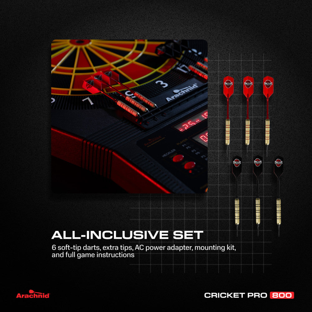 Cricket Pro 800 Electronic Dartboard | Escalade Sports