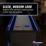 Atomic 9' Azure LED Shuffleboard Table