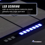 Atomic 9' Azure LED Shuffleboard Table