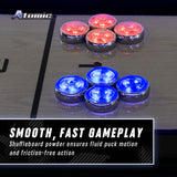 Atomic 9' Azure LED Shuffleboard Table