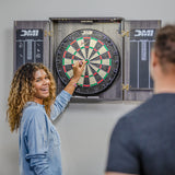 Paris Lighted Dartboard Cabinet Set