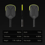 Hype X Pro Raw Carbon Pickleball Paddle
