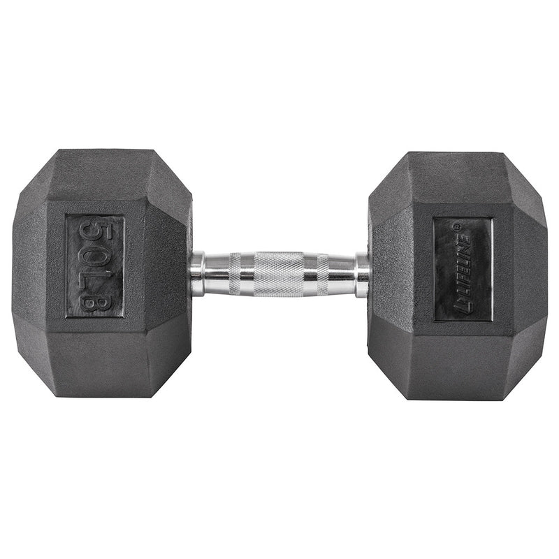 Lifeline Fitness Hex Rubber Dumbbells - Multiple Weight Options