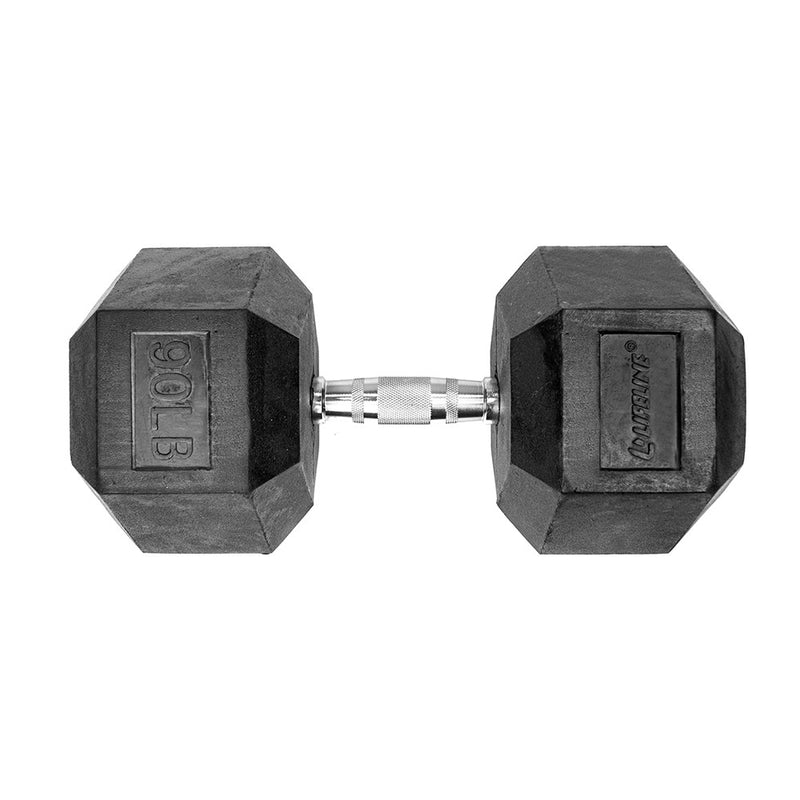 Lifeline Fitness Hex Rubber Dumbbells - Multiple Weight Options