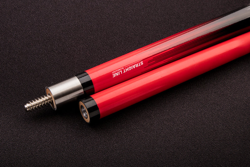 58" Deluxe Composite Neon Fade Cue - Red