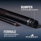 Mizerak 58" Onyx Two-Piece Composite Cue