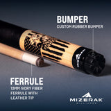 Mizerak 58" Two-Piece Canadian Maple Cue
