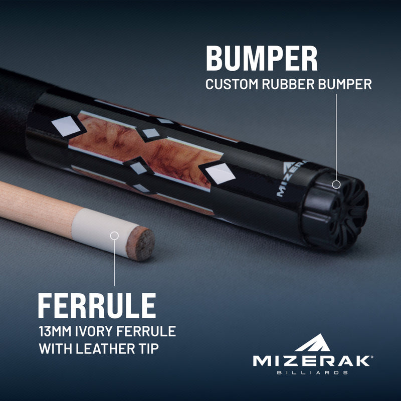 Mizerak 58” Two-Piece Hybrid Wood Cue | Escalade Sports