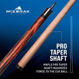 Mizerak 58" Two-Piece Maple Shaft Cue