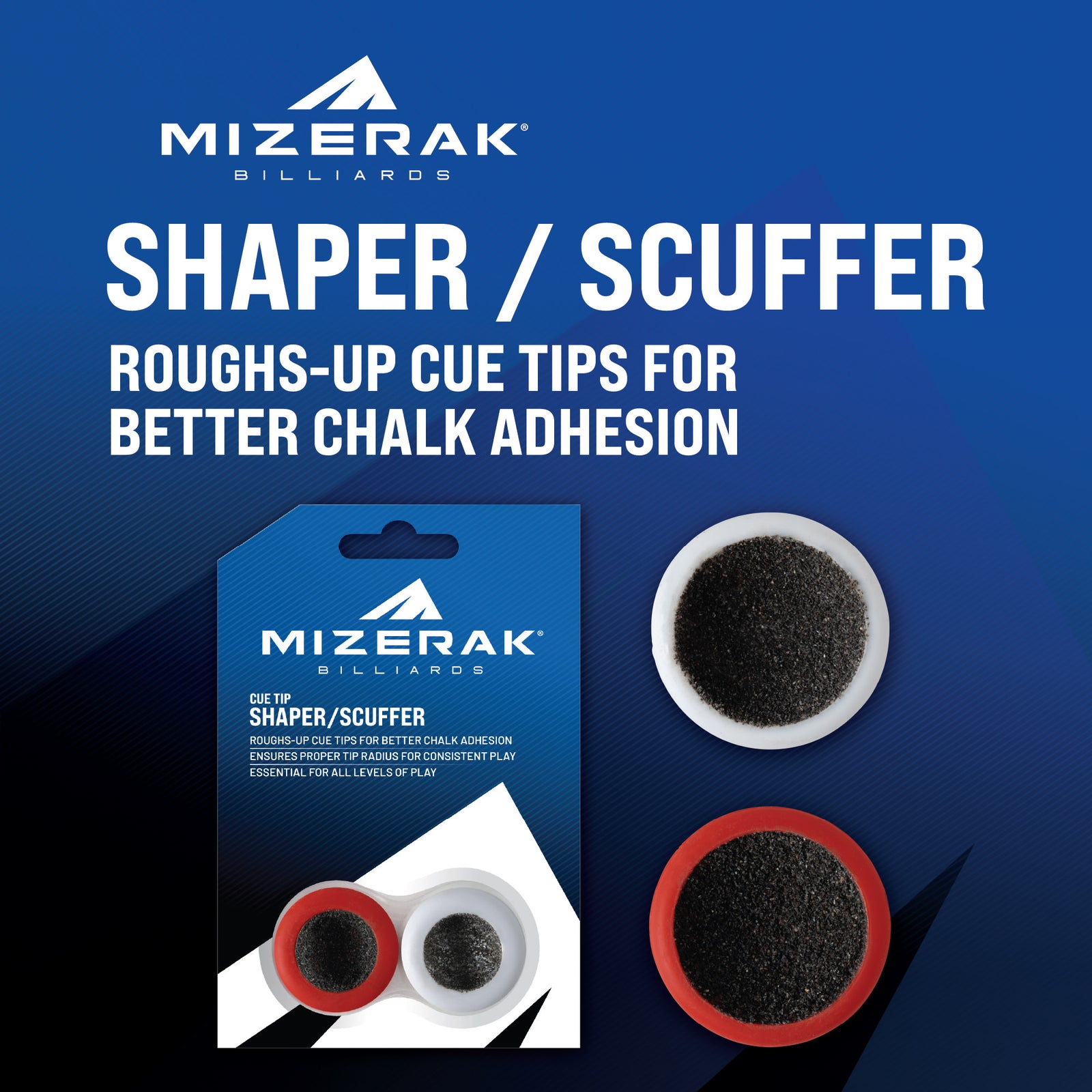 Tiger Cue Tip Shaper E Scuffer &ndash; Accessorio Per Biliardo, Nuovo