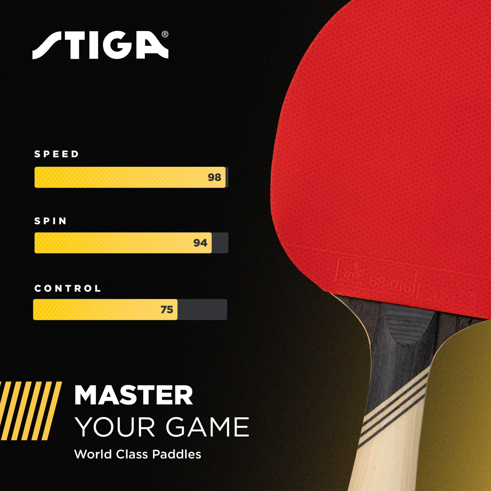 卓球 ラケット STIGA CARBONADO 45 Stiga Carbonado Golden 45 - 80th anniversary | Tabletennis11