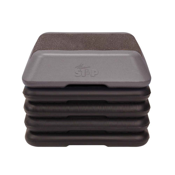The Step Adjustable High Step Aerobic Platform with 4 Risers - Made in the USA - Gray