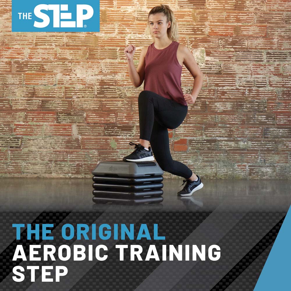 Step Riser Adjustable The Step Adjustable High Step Aerobic Platform with 4 Risers - Made in ...