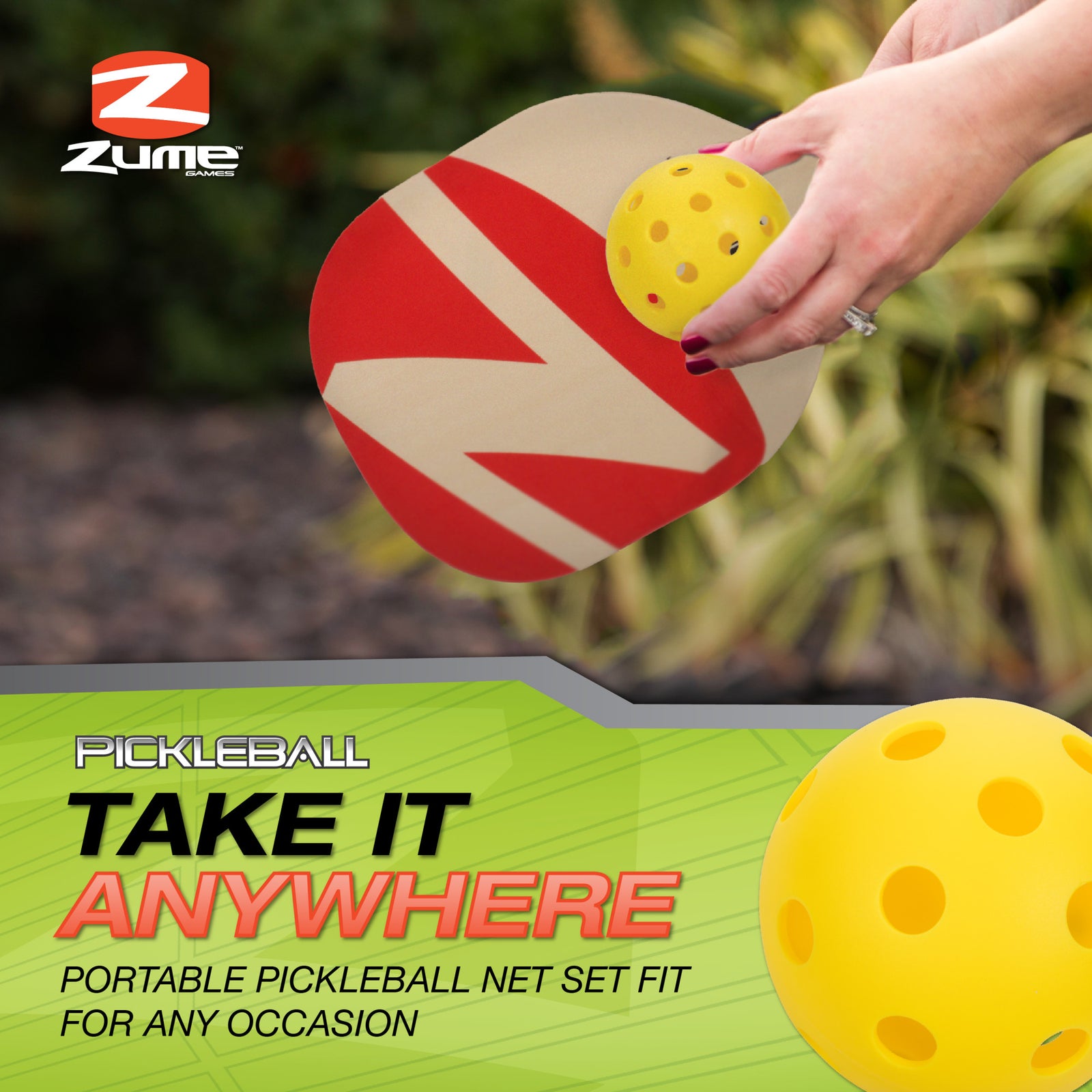 Zume Games Portable Pickleball | Escalade Sports