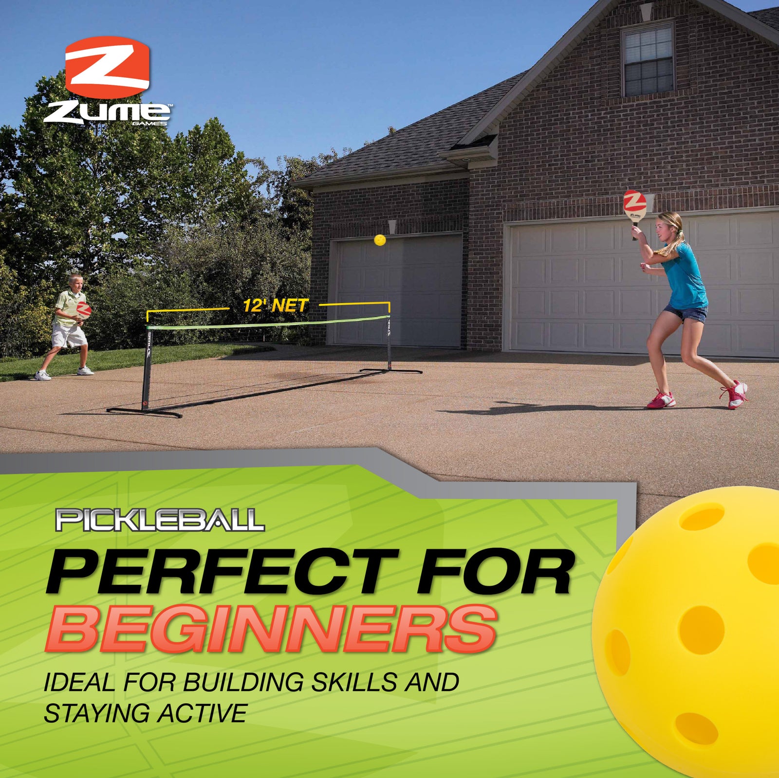 【5個セット】バッカルコーン　バッカルJr. ぺインターネット Zdgao Pickleball Net Set with 22 FT Regulation Size Pickleball Net, Pa