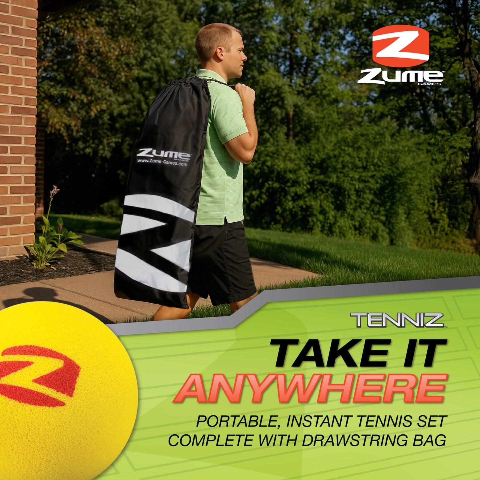 Zume Games Portable Tennis Set | Escalade Sports