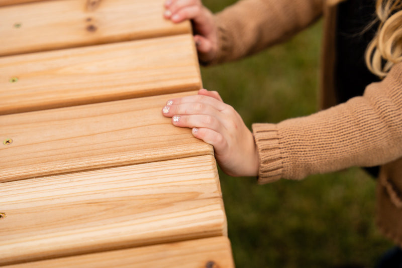 Jack and June Cedar Adult Rectangular Picnic Table_8