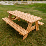 Jack and June Cedar Adult Rectangular Picnic Table_9