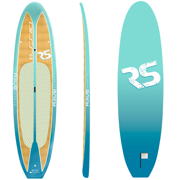 RAVE Sports Shoreline Series SS110 Stand Up Paddle Board (Caribbean Blue)_1