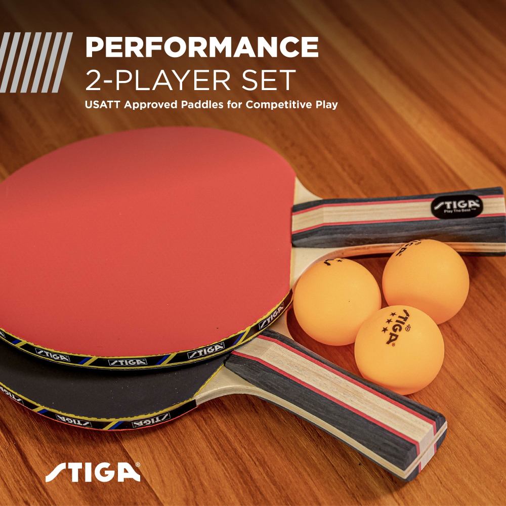 STIGA Flow Outdoor 2-Player Table Tennis Set Includes Two Outdoor