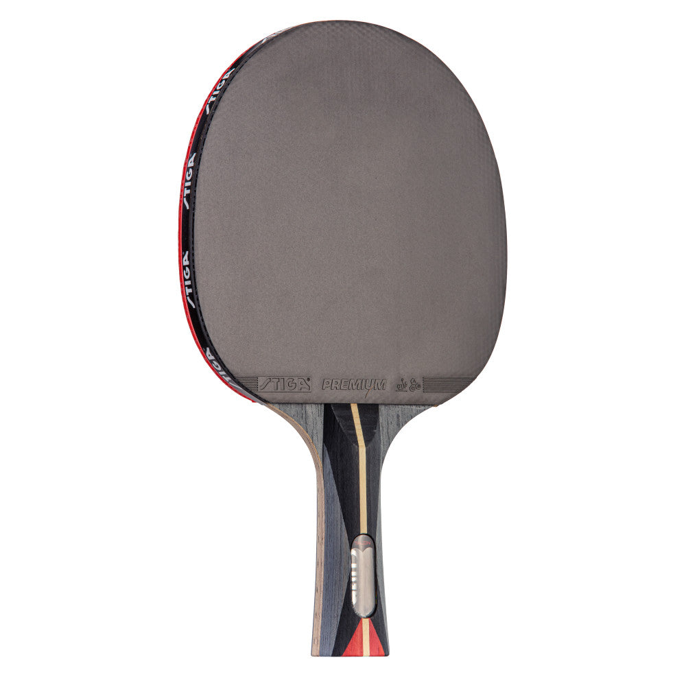 Raquette De Ping-pong STIGA Carbon Advance - Bois 5 Plis + 2 Couches Carbone - Revêtement STAR Advance Moyen - Idéale Pour Vitesse Et Effets - 3